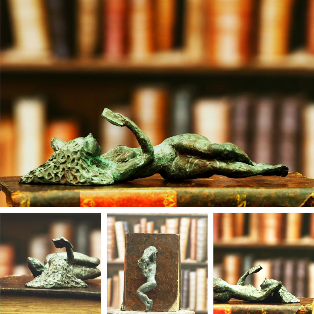 Celine, figura en bronce. Morla esculturas